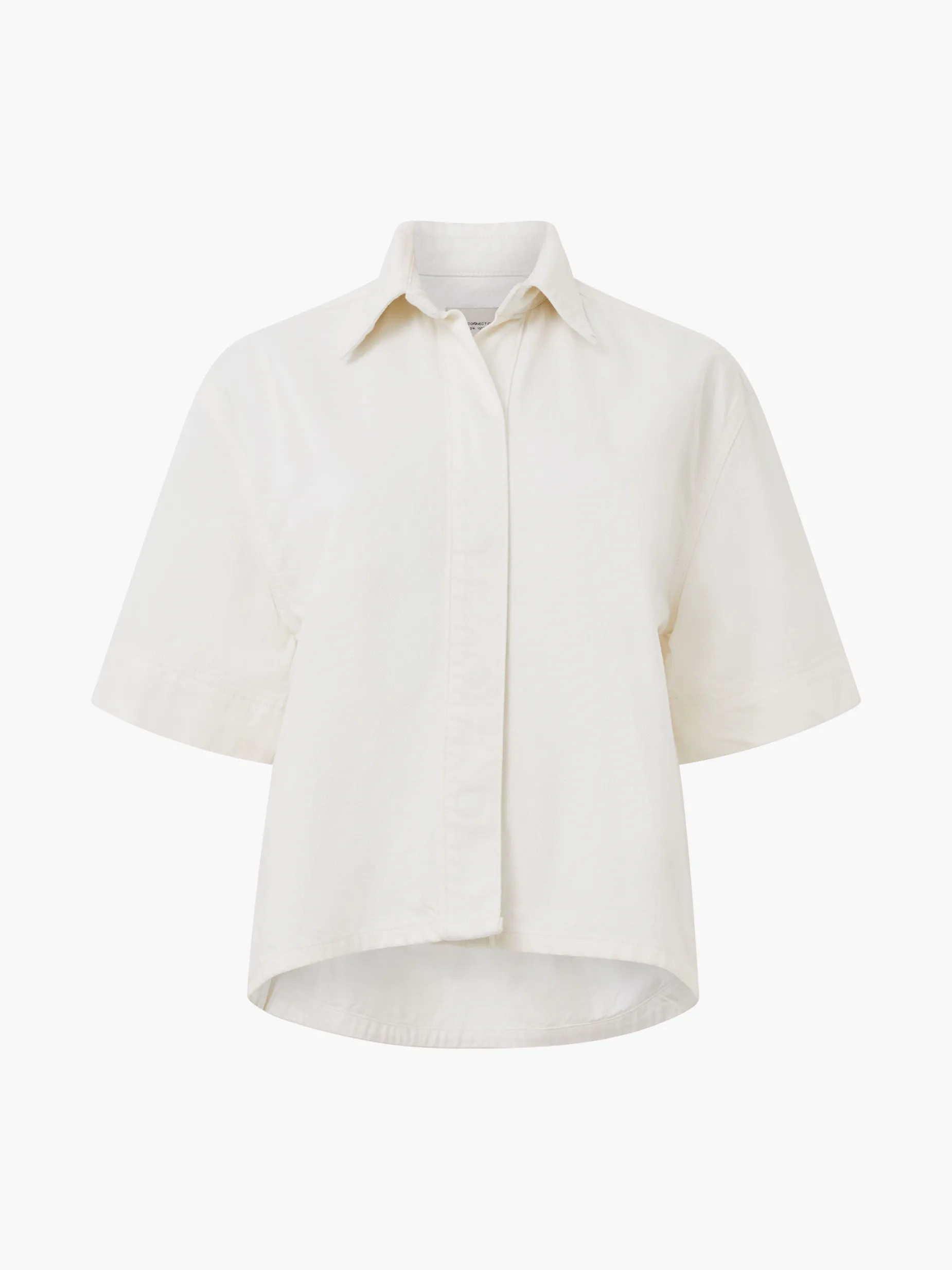 French Connection Tops|Shirts-Finley Denim Short Sleeve Shirt