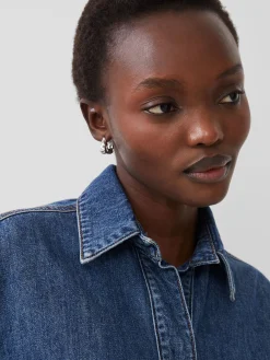 French Connection Tops|Shirts-Finley Denim Short Sleeve Shirt