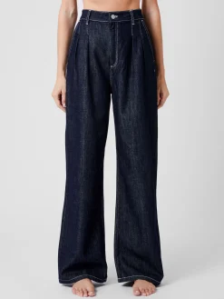 French Connection Trousers|Jeans-Finley Denim Wide Leg Jeans 32 Inch