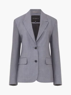 Women French Connection Coats & Jackets|Co-Ords-Fiorella Pinstripe Blazer