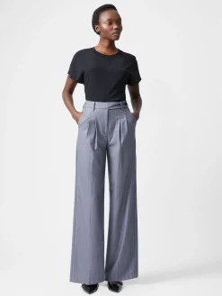 Women French Connection Trousers|Co-Ords-Fiorella Pinstripe Trousers