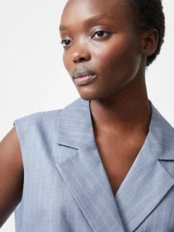 Women French Connection Coats & Jackets|Co-Ords-Fiorella Pinstripe Waistcoat