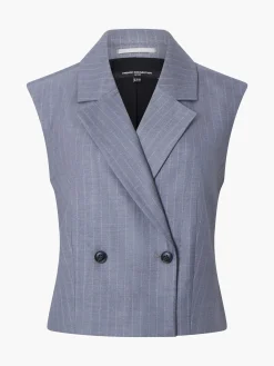 Women French Connection Coats & Jackets|Co-Ords-Fiorella Pinstripe Waistcoat