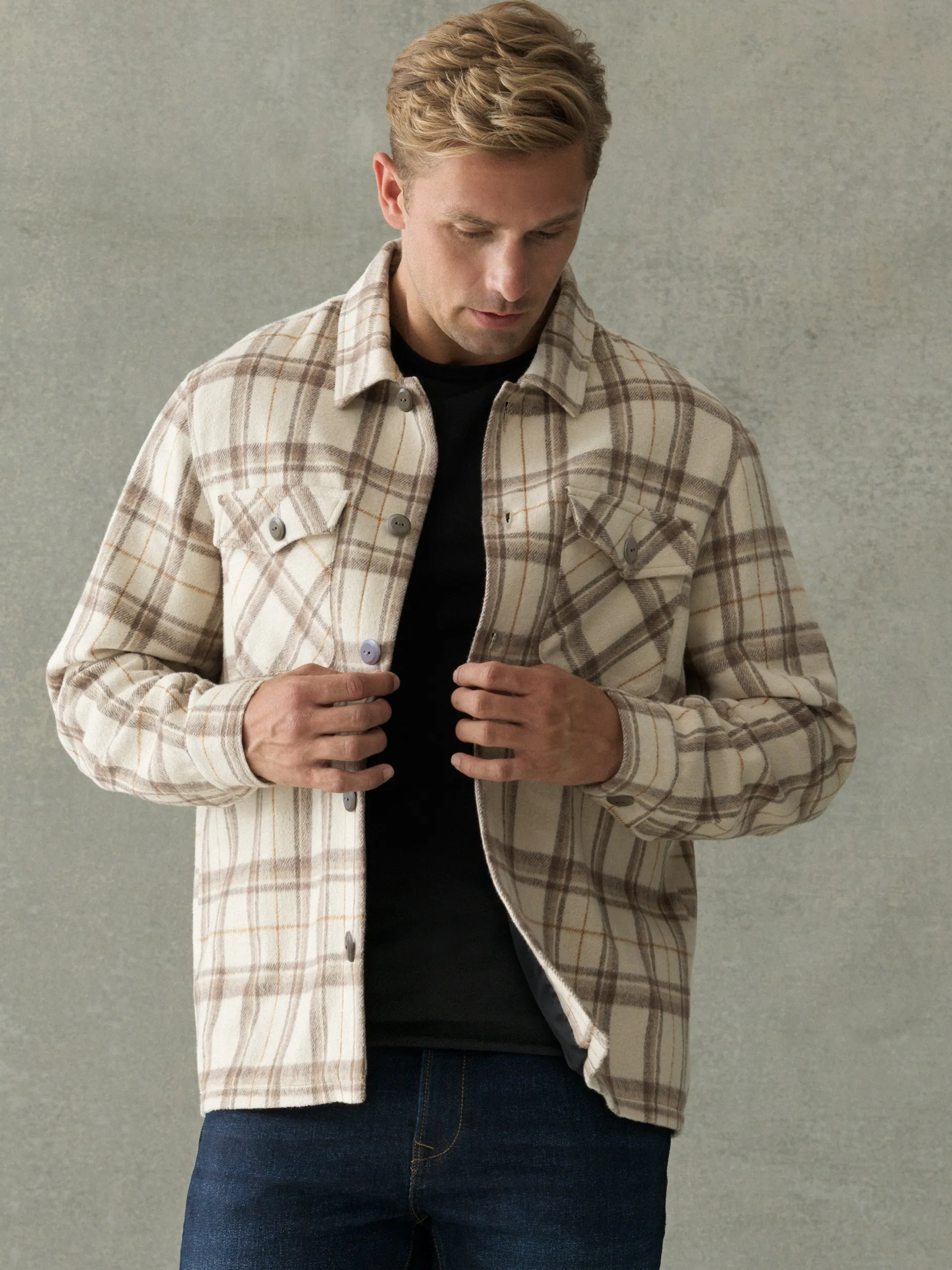 French Connection Coats & Jackets-Flannel Jacket