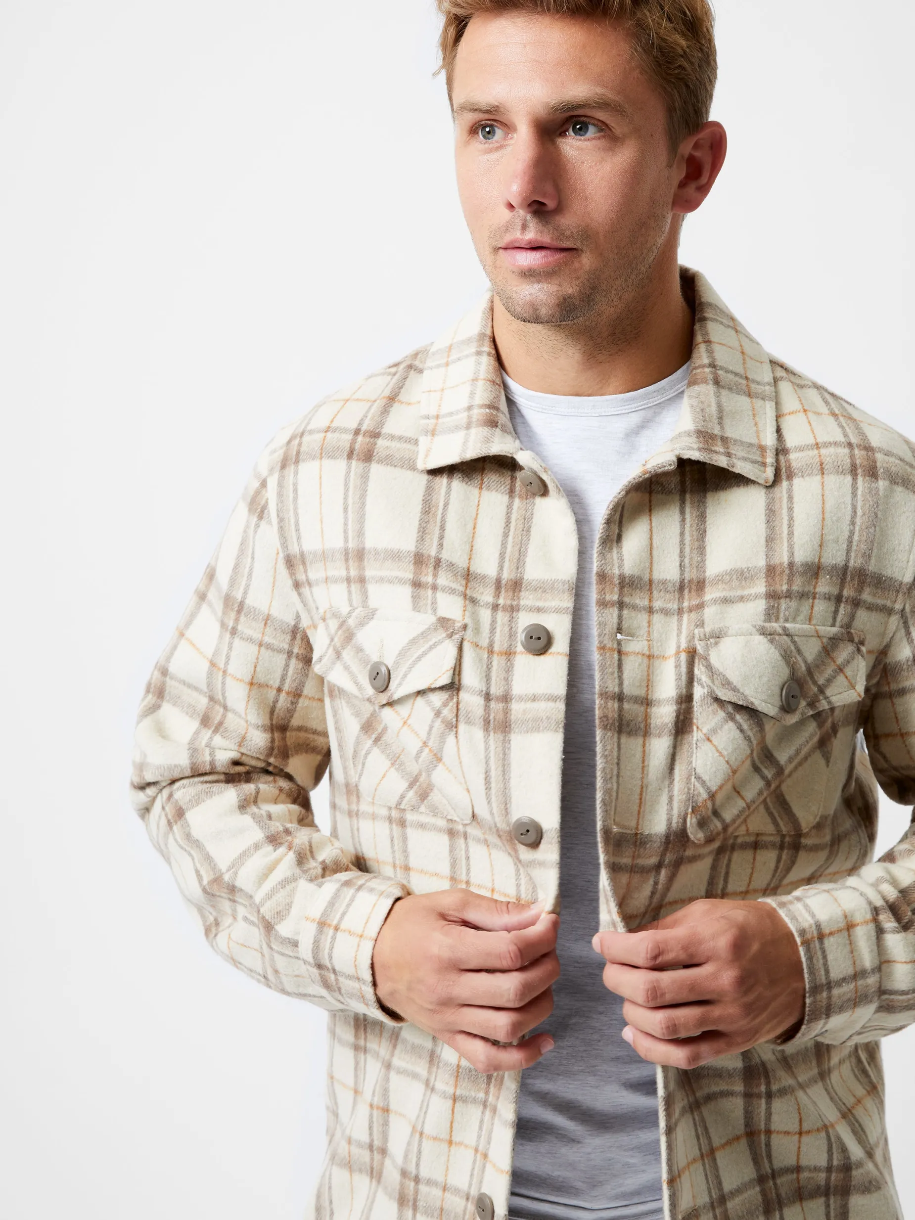 French Connection Coats & Jackets-Flannel Jacket