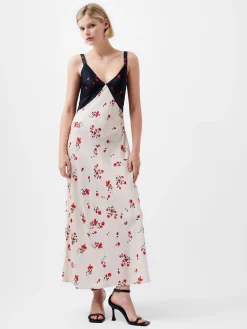 French Connection Maxi Dresses|Party Dresses-Floramour Ennis Eco Satin Slip Dress