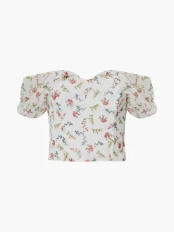 French Connection Co-Ords-Floriana Hallie Crinkle Bardot Top