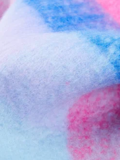 French Connection Scarves-Fluffy Check Scarf