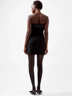 French Connection Dresses|Mini Dresses-Gemma Carey Satin Bandeau Mini Dress