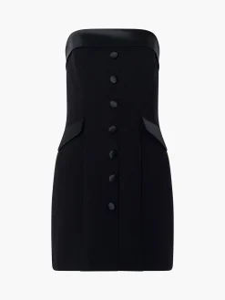 French Connection Dresses|Mini Dresses-Gemma Carey Satin Bandeau Mini Dress