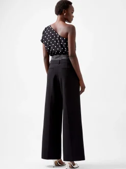 Women French Connection Trousers|Suits-Gemma Carey Satin Tuxedo Trousers