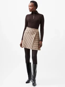 French Connection Skirts & Shorts|Co-Ords-Gina Check Pleated Mini Skirt