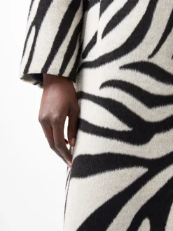 French Connection Coats & Jackets|Jeans & A Nice Top-Grace Zebra Belted Coat