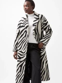 French Connection Coats & Jackets|Jeans & A Nice Top-Grace Zebra Belted Coat