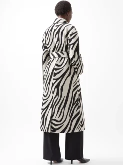 French Connection Coats & Jackets|Jeans & A Nice Top-Grace Zebra Belted Coat