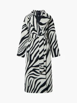French Connection Coats & Jackets|Jeans & A Nice Top-Grace Zebra Belted Coat