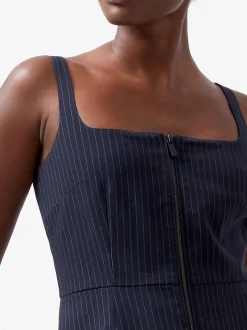 Women French Connection Tops|Co-Ords-Hailey Pinstripe Strappy Top