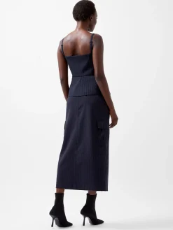 Women French Connection Tops|Co-Ords-Hailey Pinstripe Strappy Top