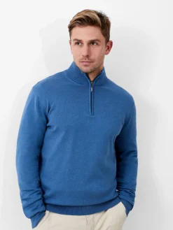 French Connection Knitwear-Half Zip Funnel Neck Jumper