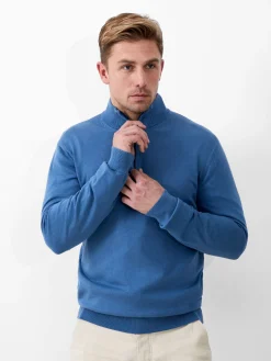 French Connection Knitwear-Half Zip Funnel Neck Jumper