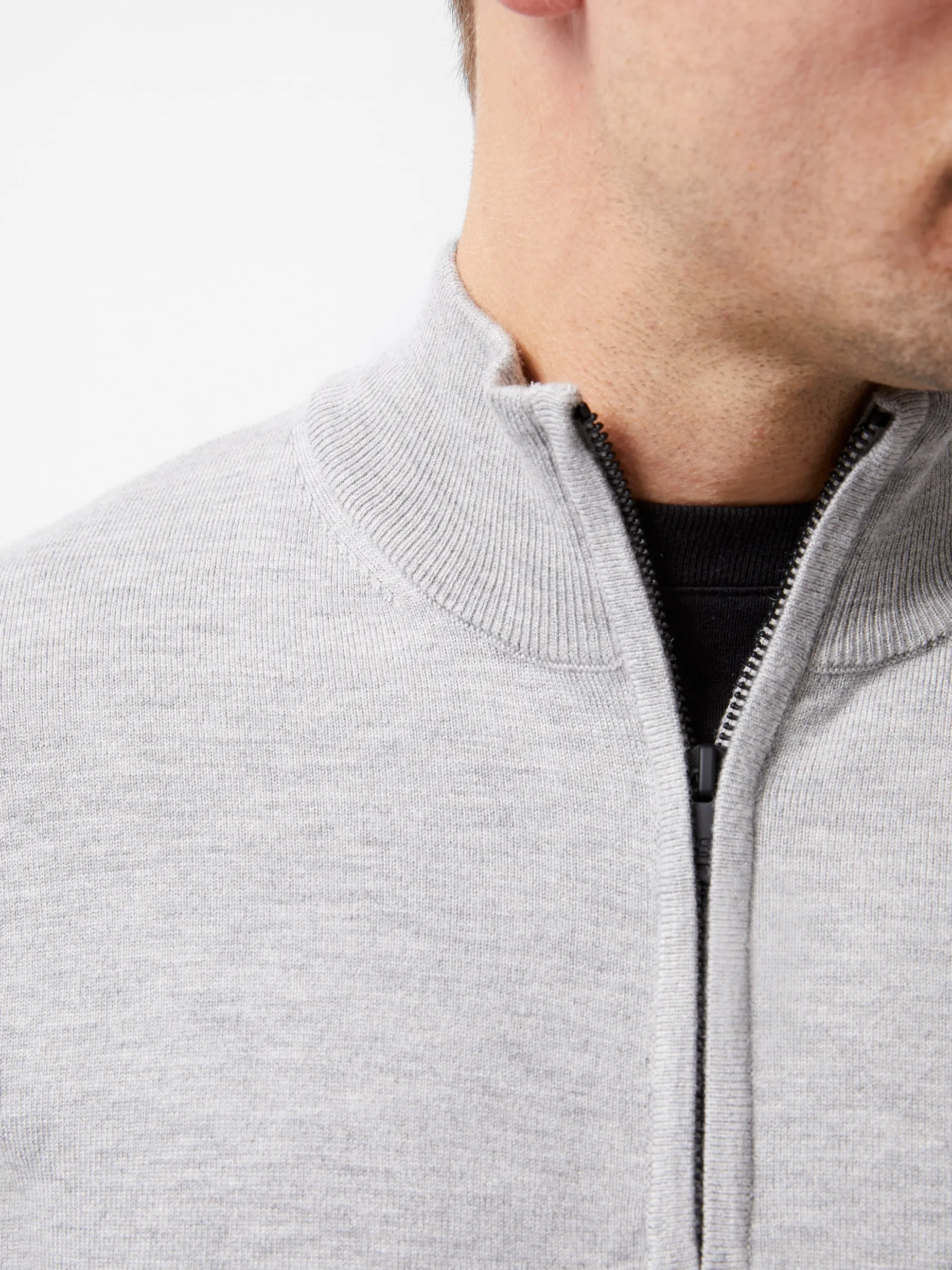 French Connection Knitwear-Half Zip Knitted Jumper