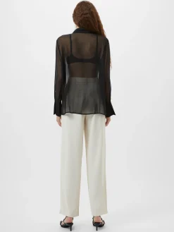 French Connection Tops|Shirts-Hana Adalynn Sequin Bib Shirt