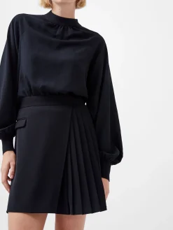 Women French Connection Skirts & Shorts|Co-Ords-Harrie Suiting Pleated Mini Skirt