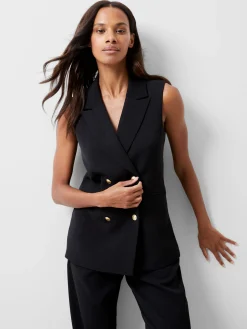 Women French Connection Co-Ords|Suits-Harrie Tailored Double Breasted Waistcoat