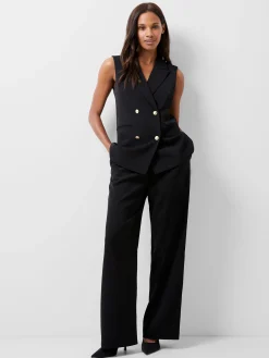 Women French Connection Co-Ords|Suits-Harrie Tailored Double Breasted Waistcoat