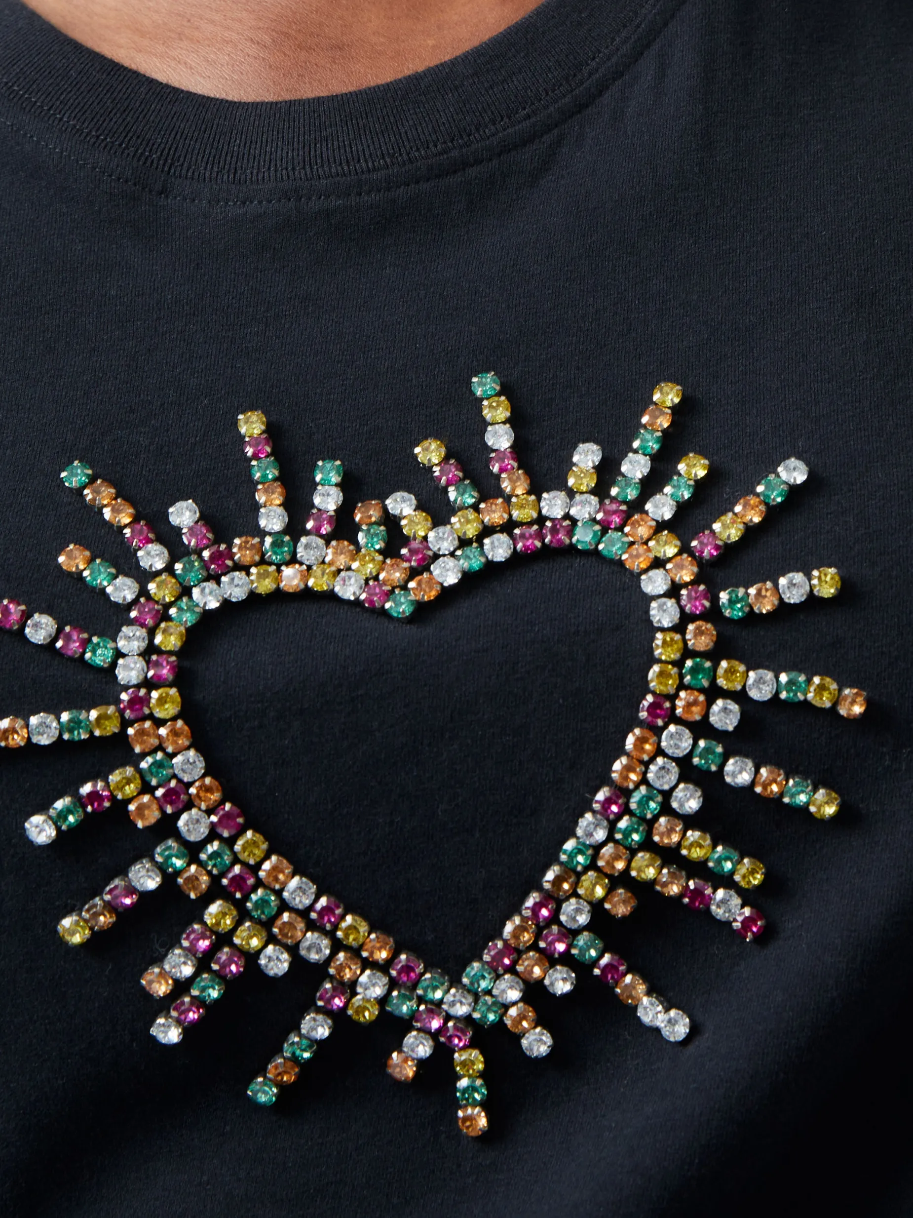 French Connection Tops-Heart Embellished T-Shirt