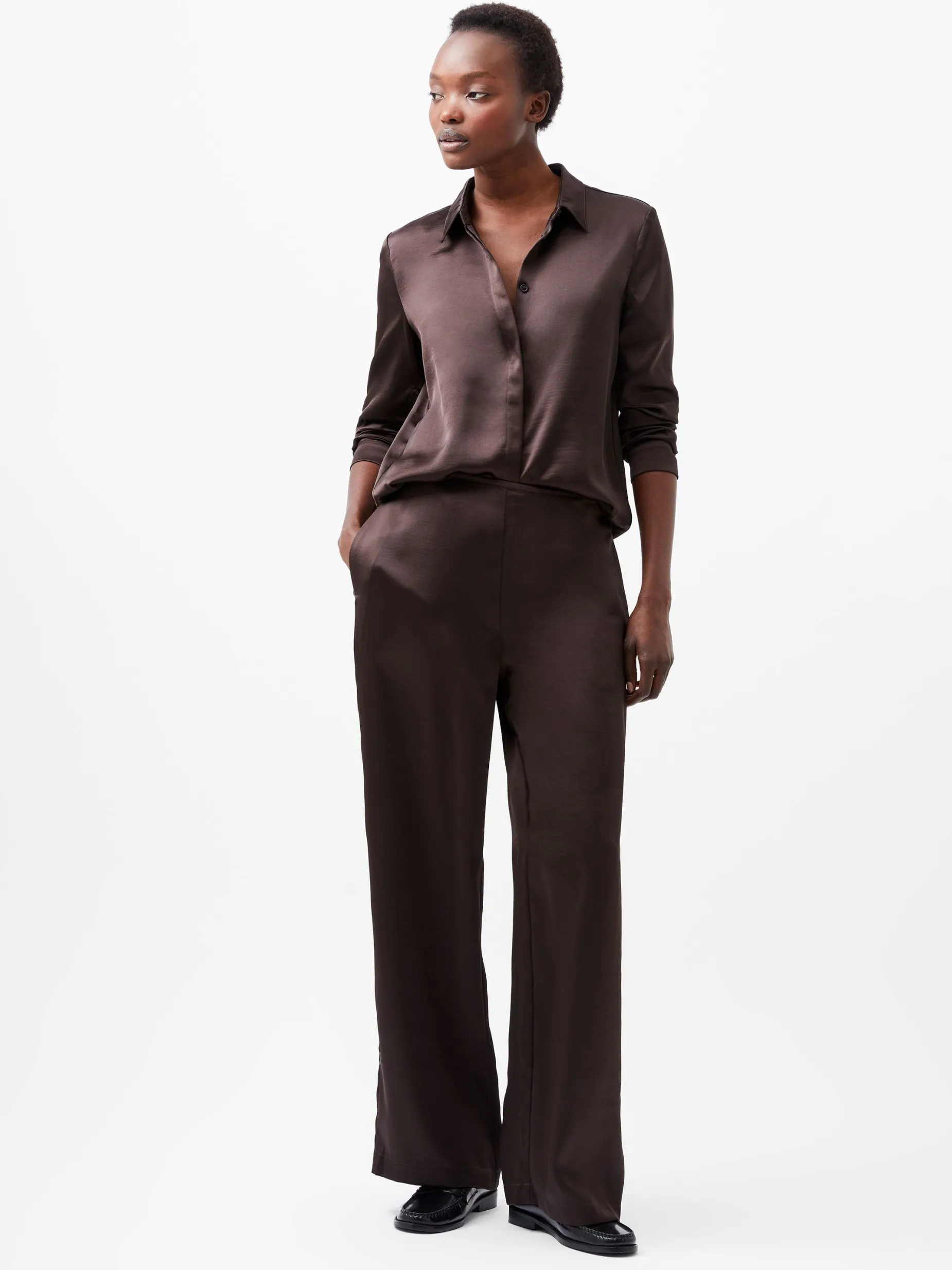 French Connection Trousers|Co-Ords-Irina Satin Trousers