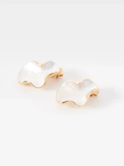 Women French Connection Jewellery|Jewellery-Irregular Oval Earrings