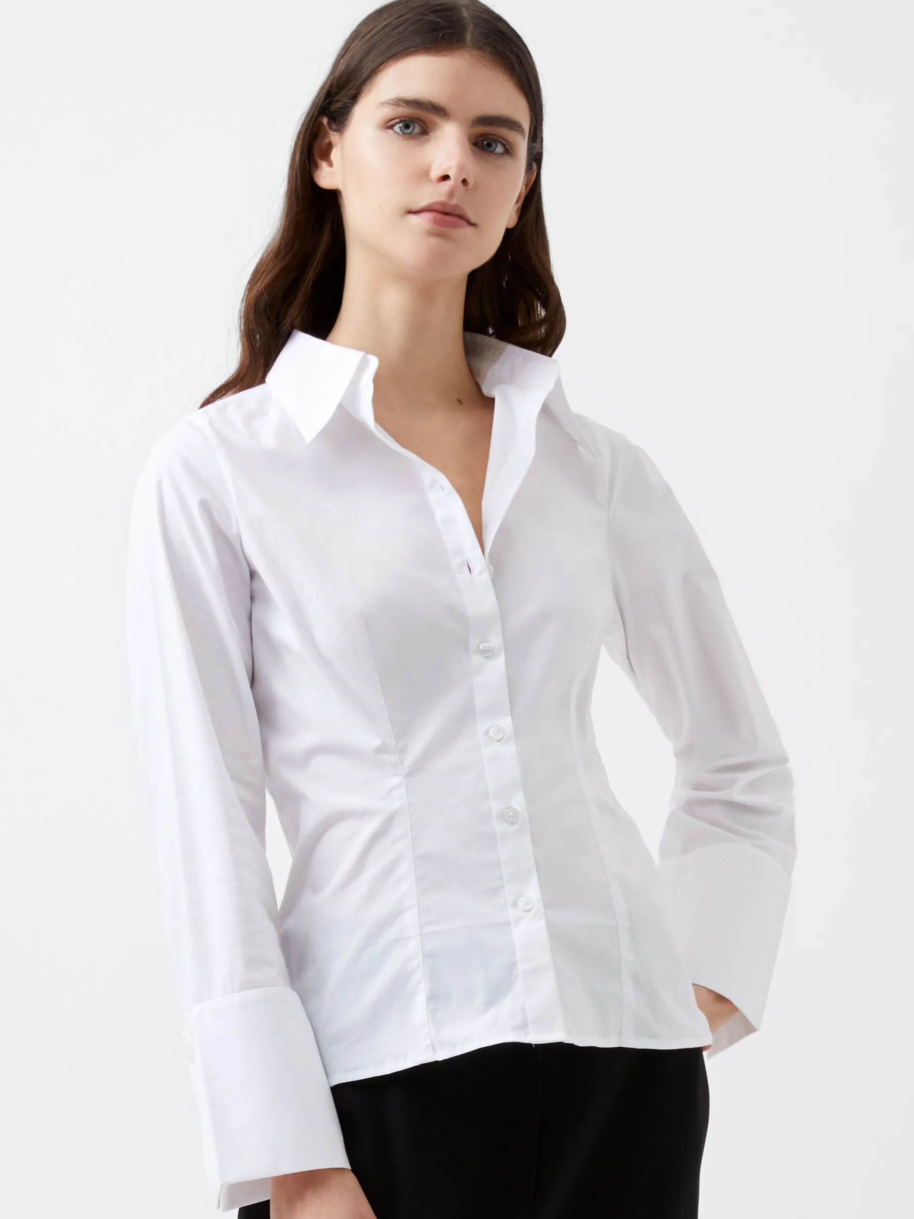 French Connection Tops|Shirts-Isabelle Poplin Fitted Shirt