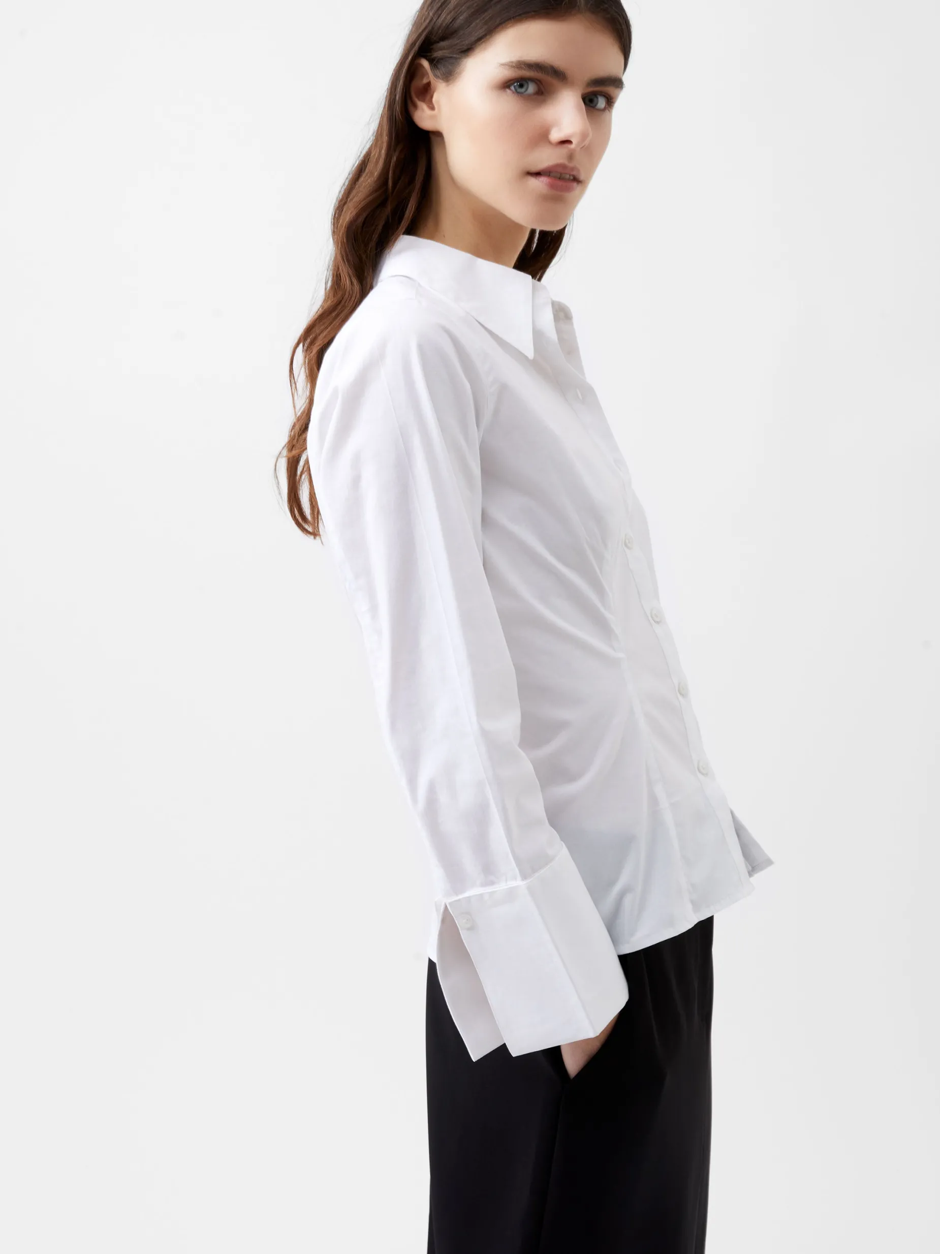 French Connection Tops|Shirts-Isabelle Poplin Fitted Shirt