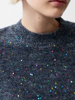 French Connection Jumpers & Cardigans-Janet Sequins Soft Jumper
