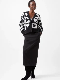 French Connection Jumpers & Cardigans-Julianna Heart Long Sleeve Cardigan