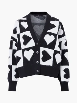 French Connection Jumpers & Cardigans-Julianna Heart Long Sleeve Cardigan