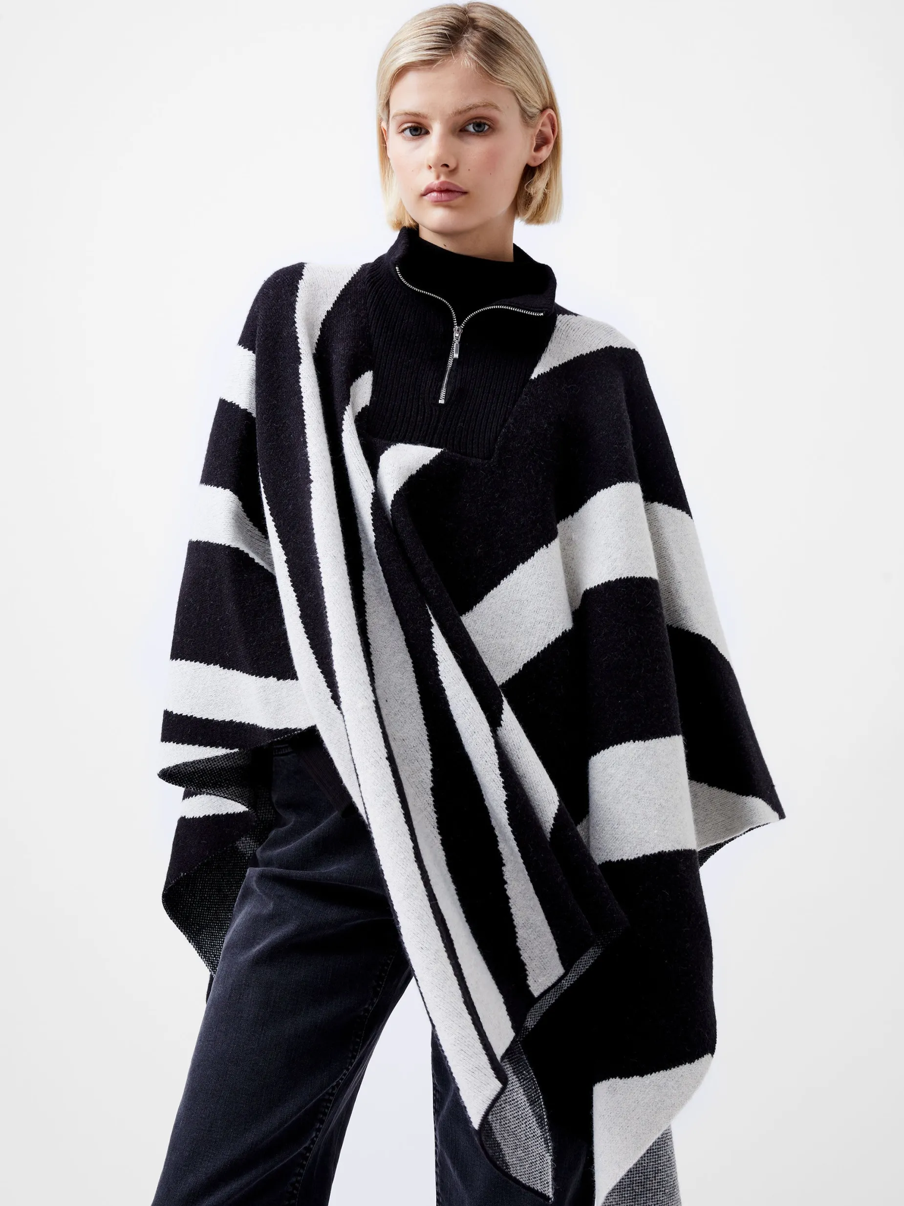 French Connection Coats & Jackets|Scarves-Julianna Knit Poncho
