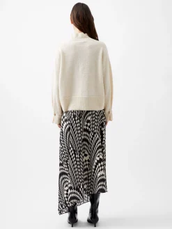 French Connection Jumpers & Cardigans-Kezia Recycled Pearl Cuff Detail Jumper