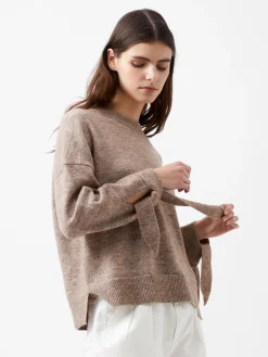 French Connection Jumpers & Cardigans-Kezia Recycled Tie Up Sleeve Jumper