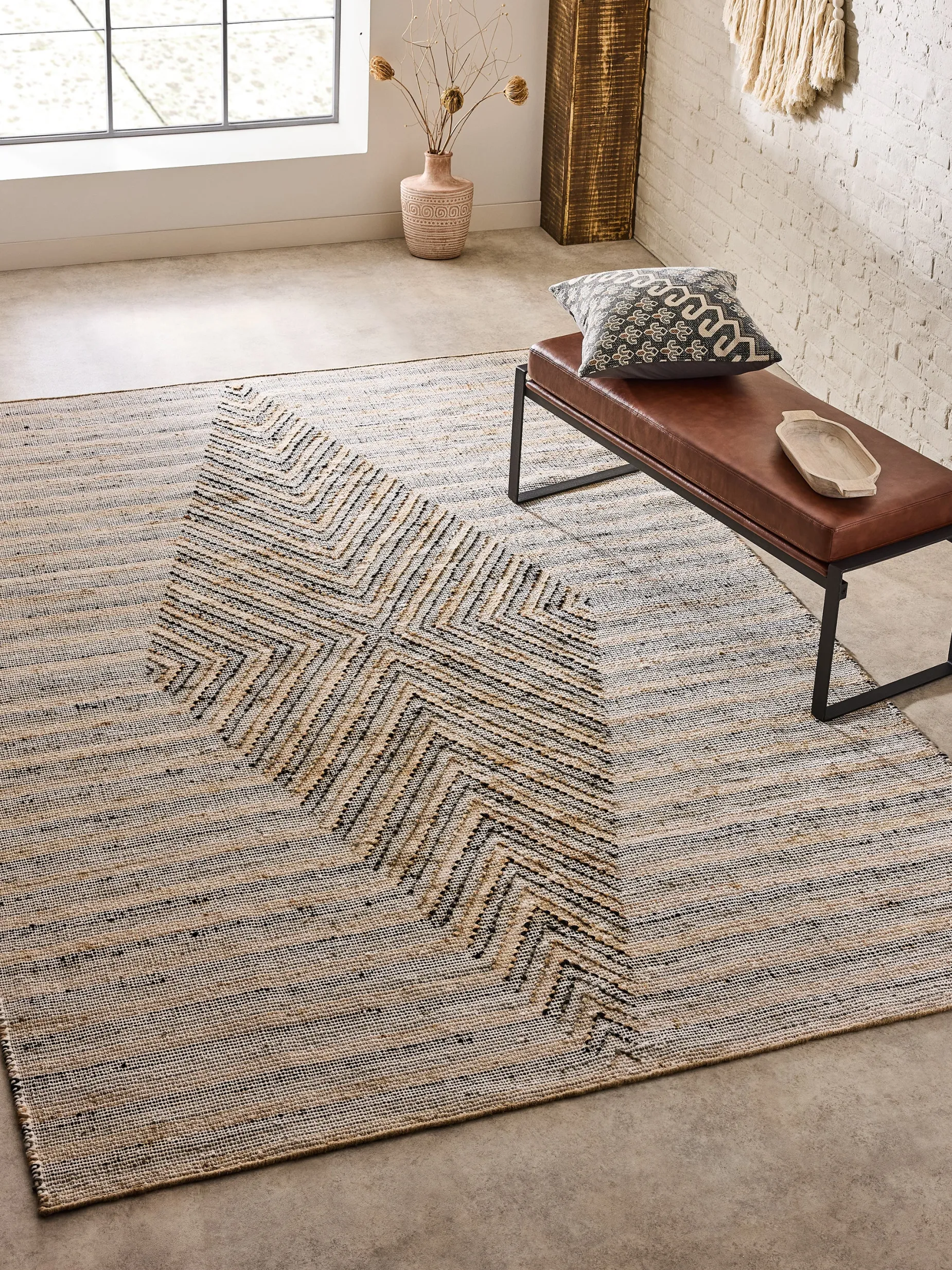 French Connection Rugs-Kisumu Jute Rug