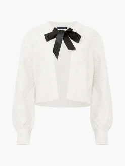 French Connection Jumpers & Cardigans-Kitty Recycled Bobble Bow Cardigan