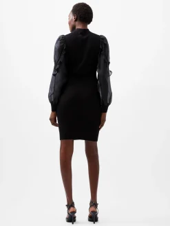 French Connection Dresses|Mini Dresses-Krista Organza Puff Sleeve Dress