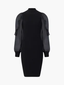 French Connection Dresses|Mini Dresses-Krista Organza Puff Sleeve Dress