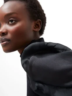 French Connection Jumpers & Cardigans-Krista Organza Puff Sleeve Top