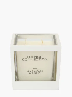 French Connection Home Accessories-Lemongrass & Ginger Signature 480g Candle