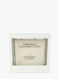 French Connection Home Accessories-Lemongrass & Ginger Signature 480g Candle