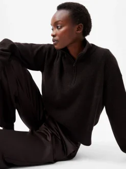 French Connection Jumpers & Cardigans-Lightweight Vhari Recycled Half Zip Jumper