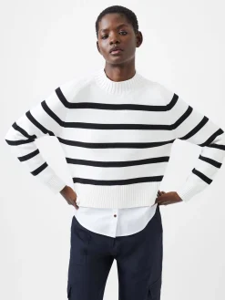 French Connection Jumpers & Cardigans-Lily Mozart Poplin Mix Top
