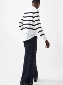 French Connection Jumpers & Cardigans-Lily Mozart Poplin Mix Top